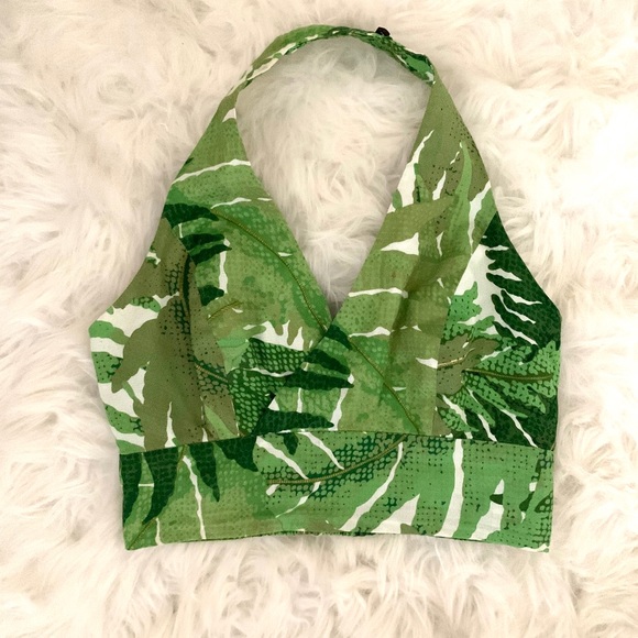 Anthropologie Tops - Anthro Crop Halter with Head Scarf